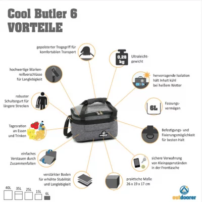 COOL-BUTLER – die Camping-Kühltasche 6L